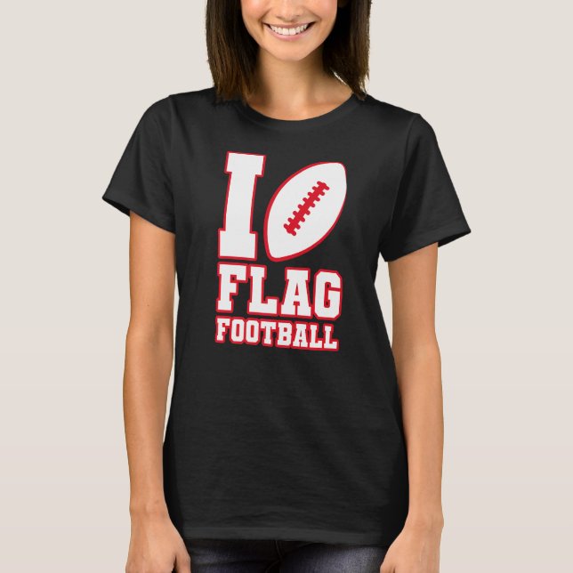 T-shirt J'aime Drapeau Football Filles Garçons Enfants Fem (Devant)