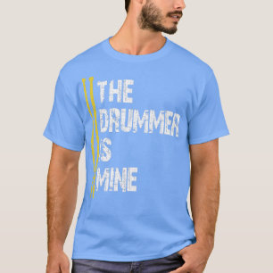 T-shirt J'aime Drumkit de percussion de tambour le batteur