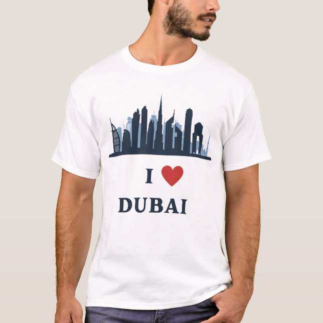 T-shirt J'aime Dubaï (Devant)