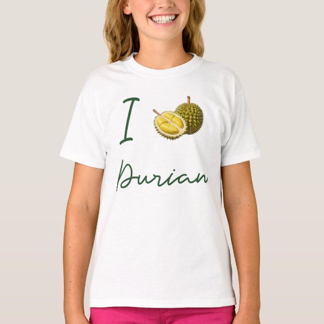T-shirt J'aime Durian (Devant)
