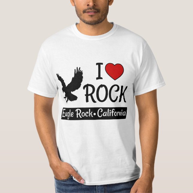 T-shirt J'aime Eagle Rock California Red Heart (Devant)