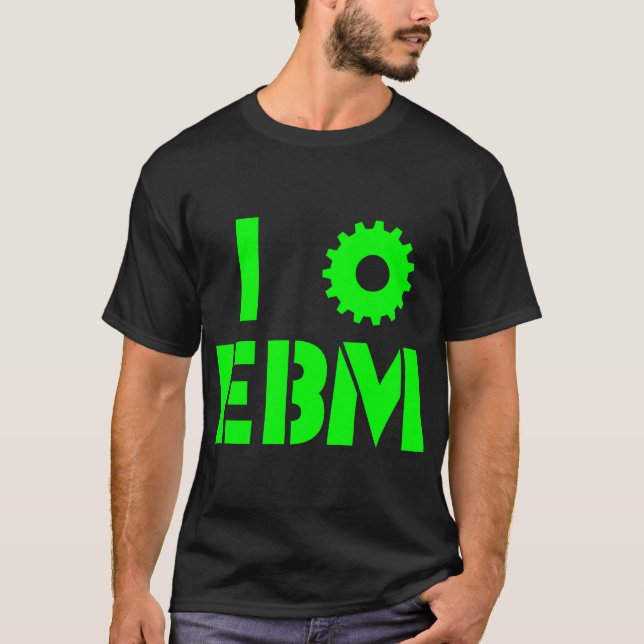 T-shirt J'AIME EBM Vert (Devant)
