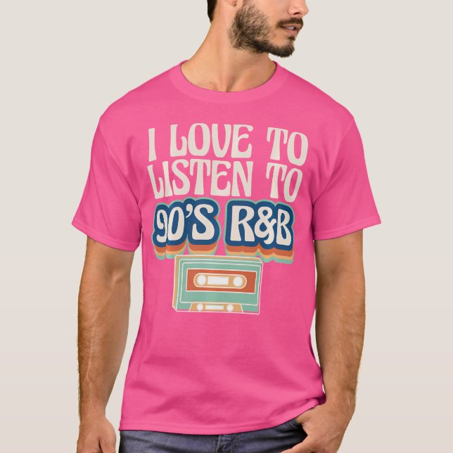 T-shirt J'Aime Écouter L'Amoureux De La Musique Rb Des Ann (Devant)