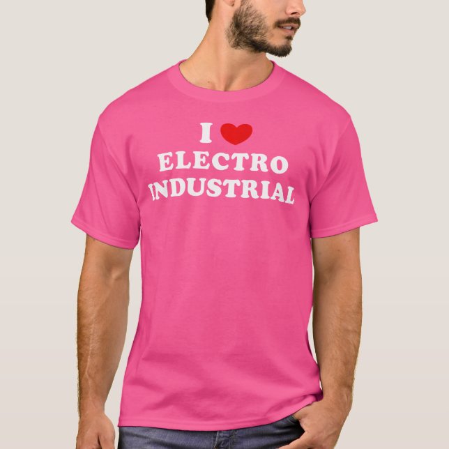 T-shirt J'aime Electro Industrial J'adore Electro Industri (Devant)