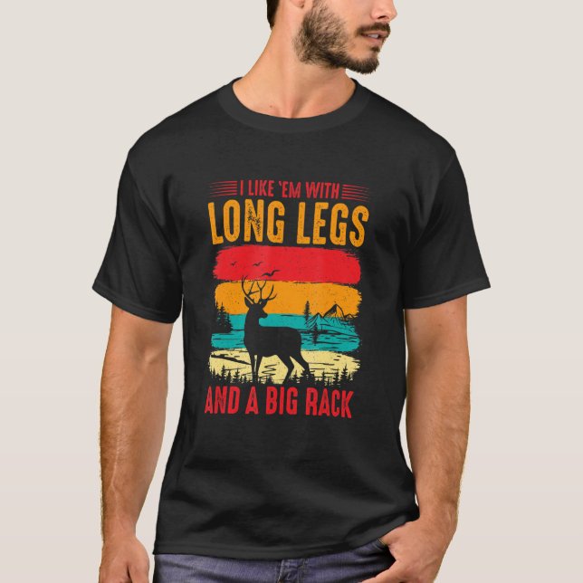 T-shirt J'Aime Em Avec De Longues Jambes Et De Grosses Cha (Devant)