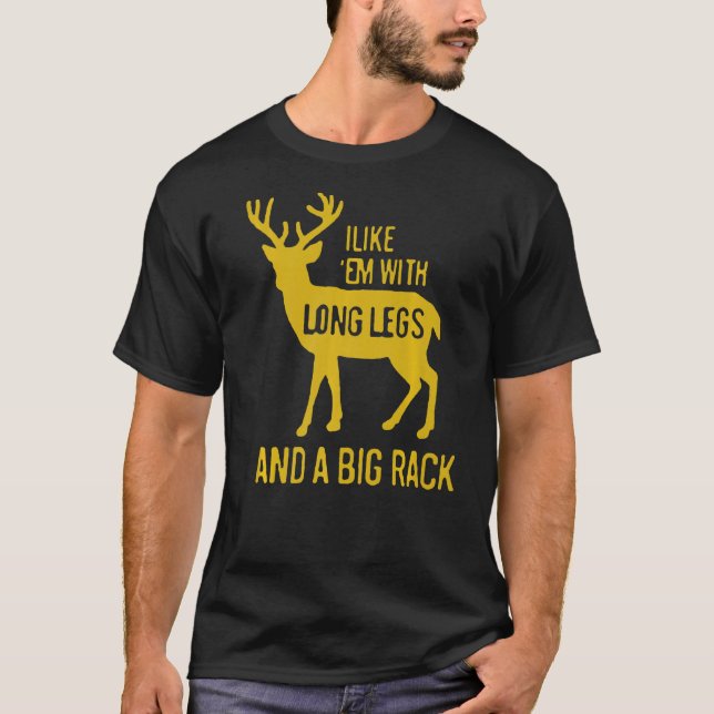 T-shirt J'Aime Em Avec De Longues Jambes Et De Grosses Cha (Devant)