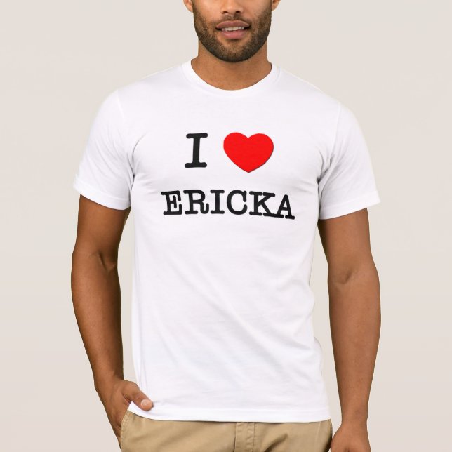 T-shirt J'aime Ericka (Devant)