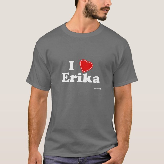 T-shirt J'aime Erika (Devant)