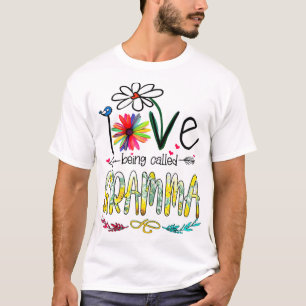 T-shirt J'Aime Être Appelé Gramma Tournesol Mères Drôle