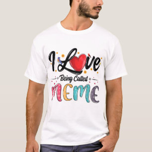 T-shirt J'aime être appelé le jour de la grand-mère de mèm