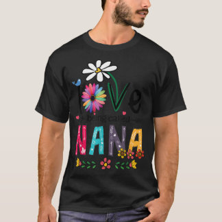 T-shirt J'Aime Être Appelé Nana Sunflower Maman Fête des m