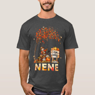 T-shirt J'Aime Être Appelé Nene Farmer Fall Leaves Automne
