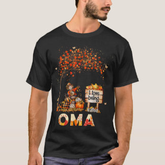 T-shirt J'Aime Être Appelé Oma Farmer Feuilles Automne