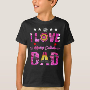 T-shirt J'Aime Être Appelé Papa Papa Papa Papa Papa Fête d