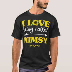 T-shirt J'Aime Être Appelé Tournesol Mimsy, Mères Amusante