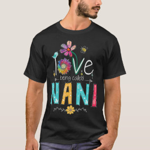 T-shirt J'Aime Être Appelée NANI Mimi Grandma Mères