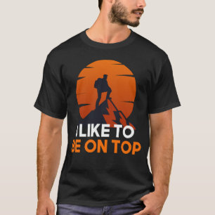 T-shirt J'Aime Être Au Sommet - randonnée Aventure