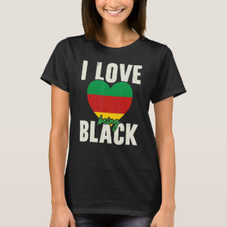 T-shirt J'Aime Être Black Pride Melanin Africain-Américain