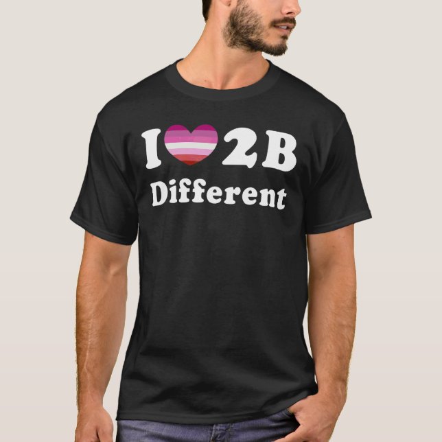 T-shirt J'Aime Être Différente Fierté Lesbienne Fierté Dra (Devant)