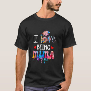 T-shirt J'Aime Être Mima Art Colorful, Mama Tee