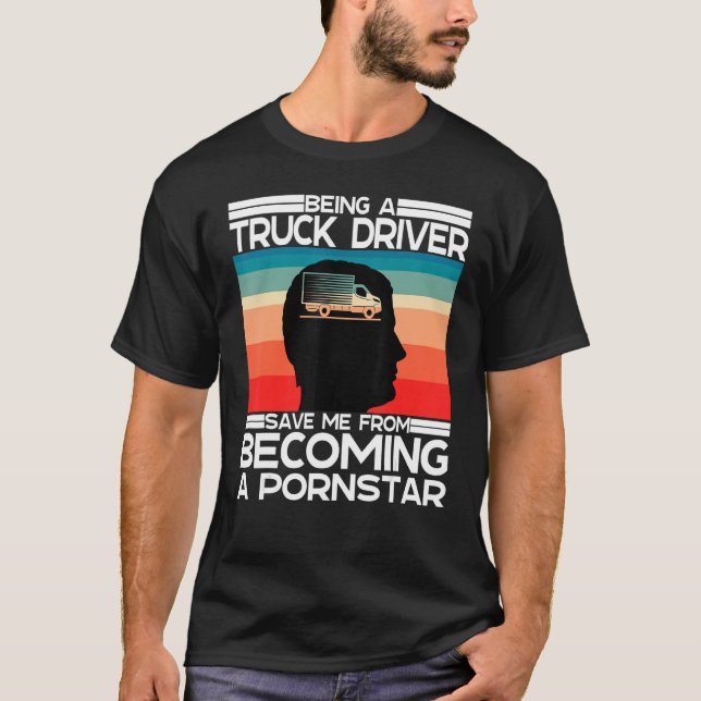 T-shirt J'Aime Être Un Camionneur Et Un Camionneur Sarcast (Devant)