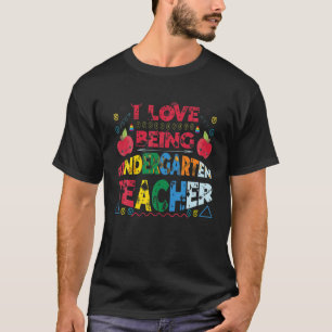 T-shirt J'Aime Être Un Enseignant De maternelle Flannel Va