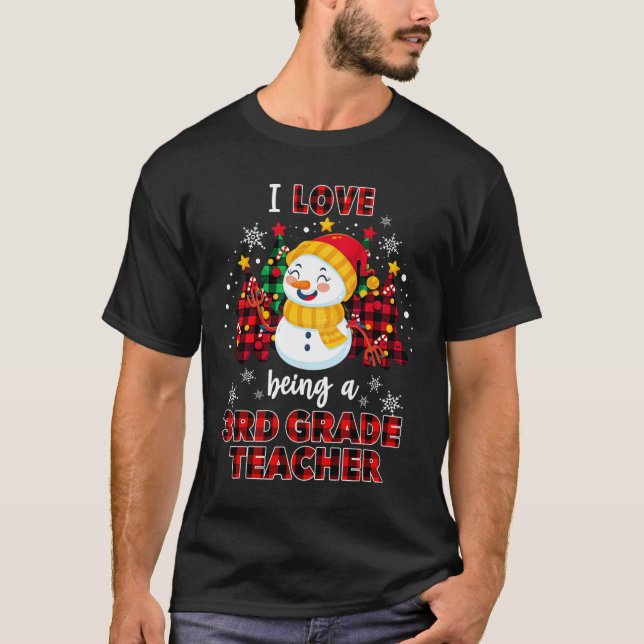 T-shirt J'Aime Être Un Étudiant De 3E Année Chr (Devant)