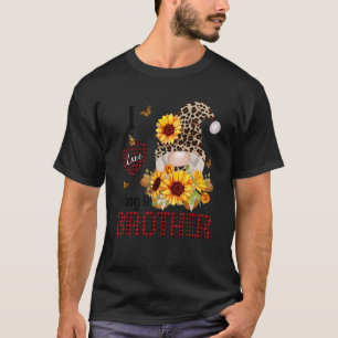 T-shirt J'Aime Être Un Frère Automne Gnome Automne Thanksg