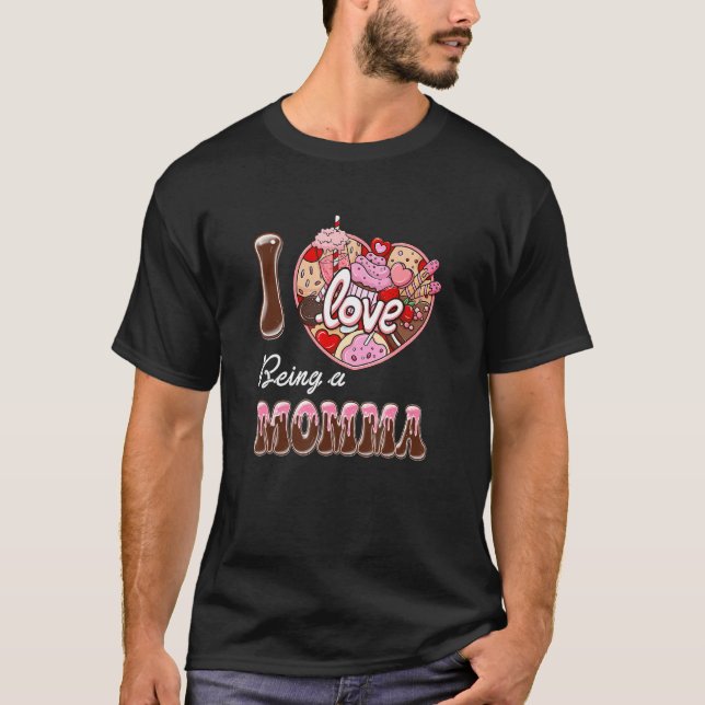 T-shirt J'Aime Être Un Heureuse Sainte-Valentin De Coeur M (Devant)