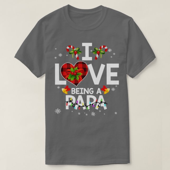 T-shirt J'Aime Être Un Père Noël De Famille (Design devant)