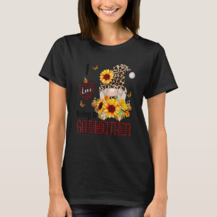 T-shirt J'Aime Être Une Godmère Automne Gnome Automne Than