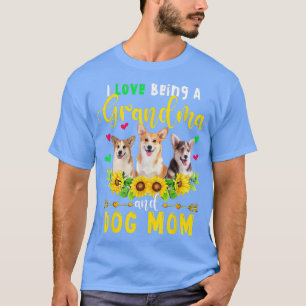 T-shirt J'Aime Être Une Grand-Mère Et Chien Maman Corgi Ch