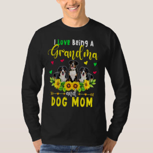 T-shirt J'Aime Être Une Grand-Mère Et Un Chien Maman Entle