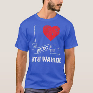 T-shirt J'Aime Être Une Grand-Mère Hawaïenne Tutu Wahine T