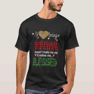 T-shirt J'Aime Être Yaya Christmas Red Caro
