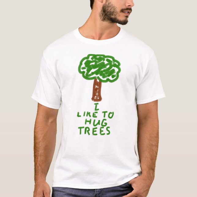 T-shirt J'aime étreindre des arbres (Devant)
