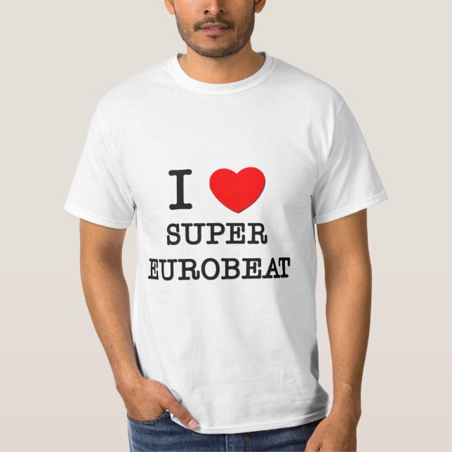 T-shirt J'aime Eurobeat superbe (Devant)