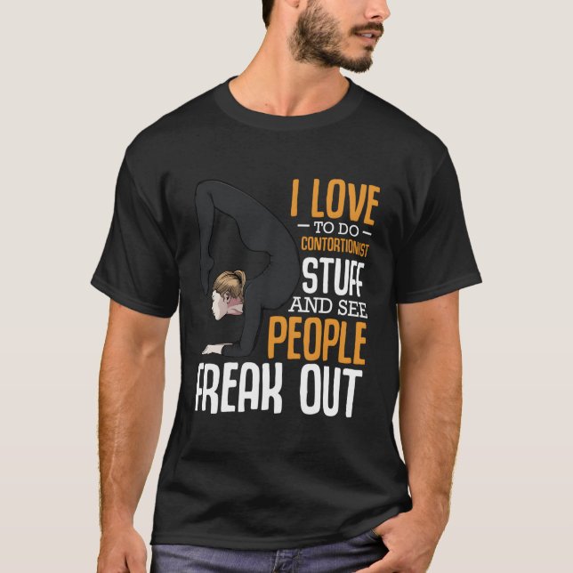 T-shirt J'Aime Faire Contortionniste Stuff Gymnas acrobati (Devant)