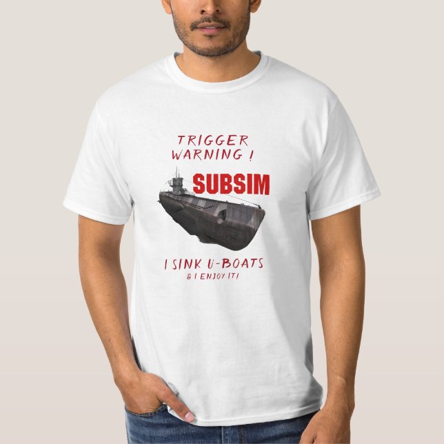 T-shirt J'aime faire couler des U-Boats (Devant)
