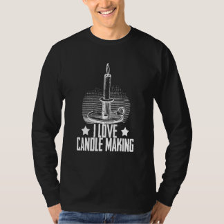 T-shirt J'aime faire des bougies Fabricant de bougies Fabr