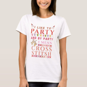 T-shirt J'aime faire la fête et par fête je veux dire poin