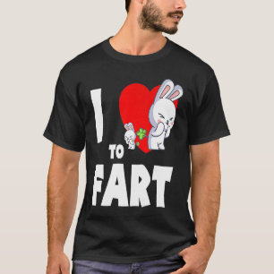 T-shirt J'Aime Faire Pailler Les Jeunes Plus Farter Lapin 