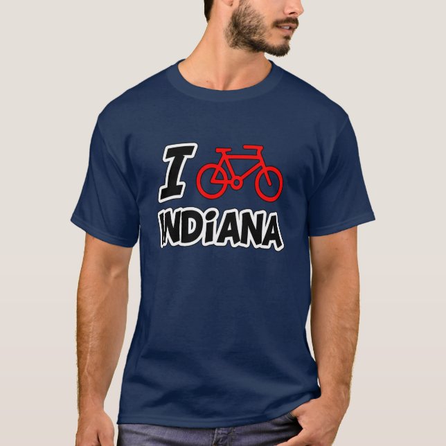 T-shirt J'aime faire un cycle l'Indiana (Devant)