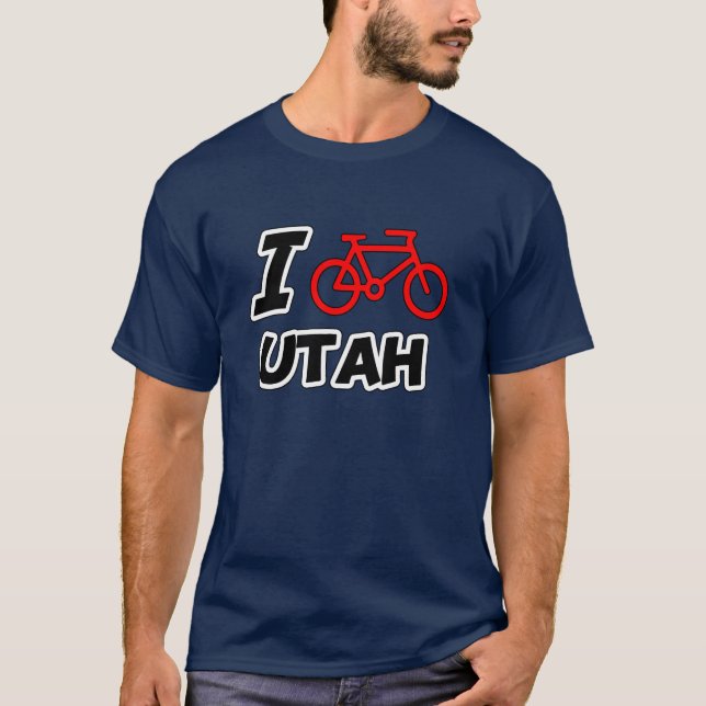 T-shirt J'aime faire un cycle l'Utah (Devant)