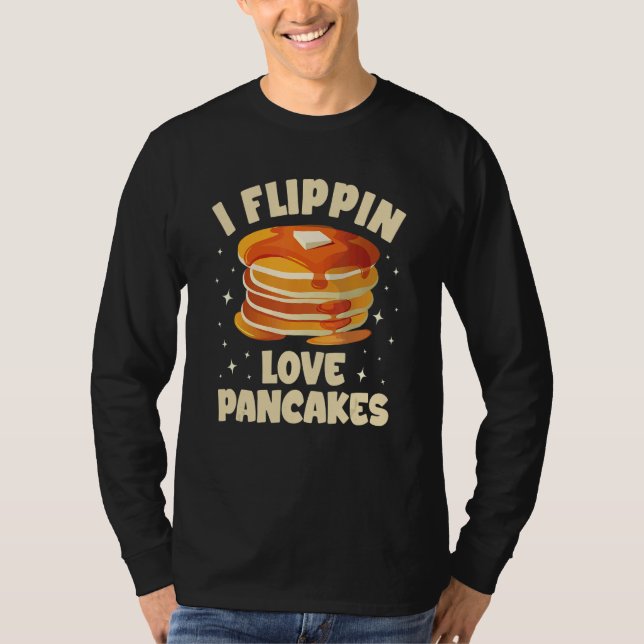 T-shirt J'aime flipper crêpes machine machine (Devant)