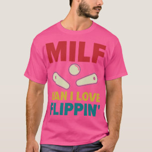 T-shirt J'Aime Flipping Pinball Machines Arcade Funny Jeu