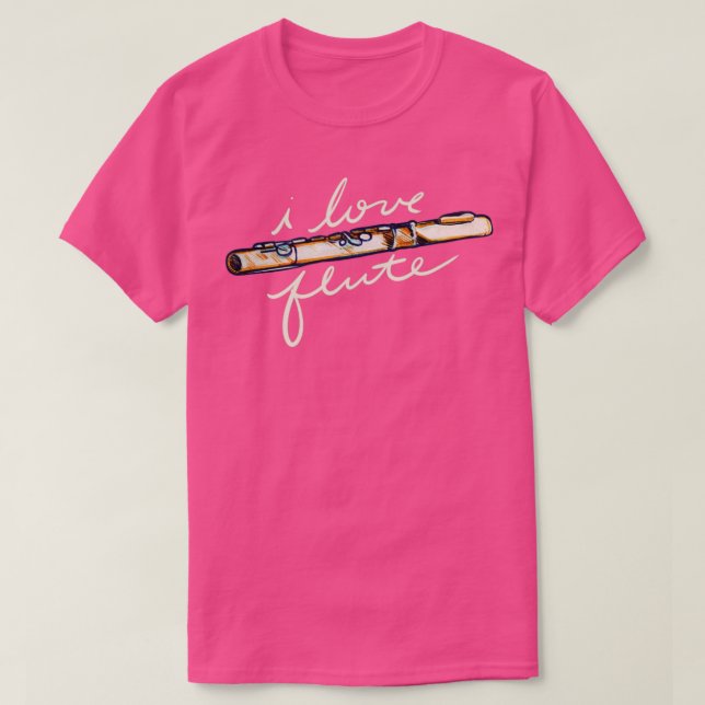 T-shirt J'aime flûte1 (Design devant)