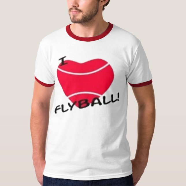 T-SHIRT J'AIME FLYBALL (Devant)