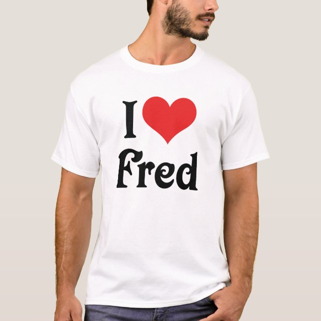 T-shirt J'aime Fred (Devant)