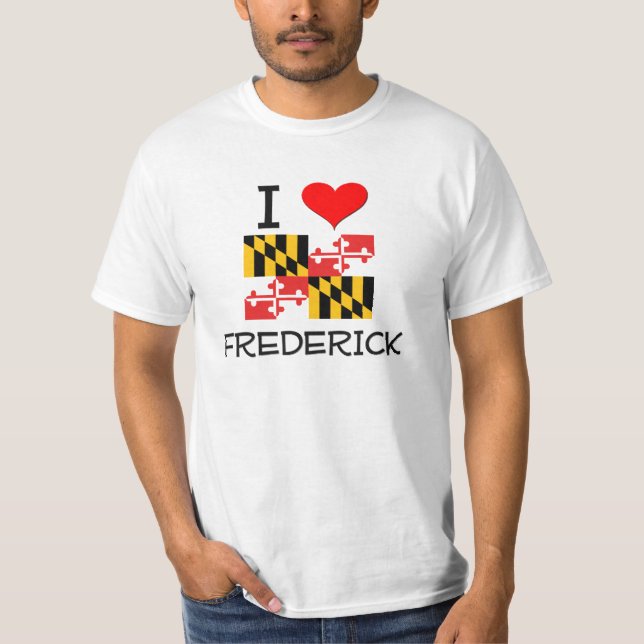 T-shirt J'aime Frederick le Maryland (Devant)
